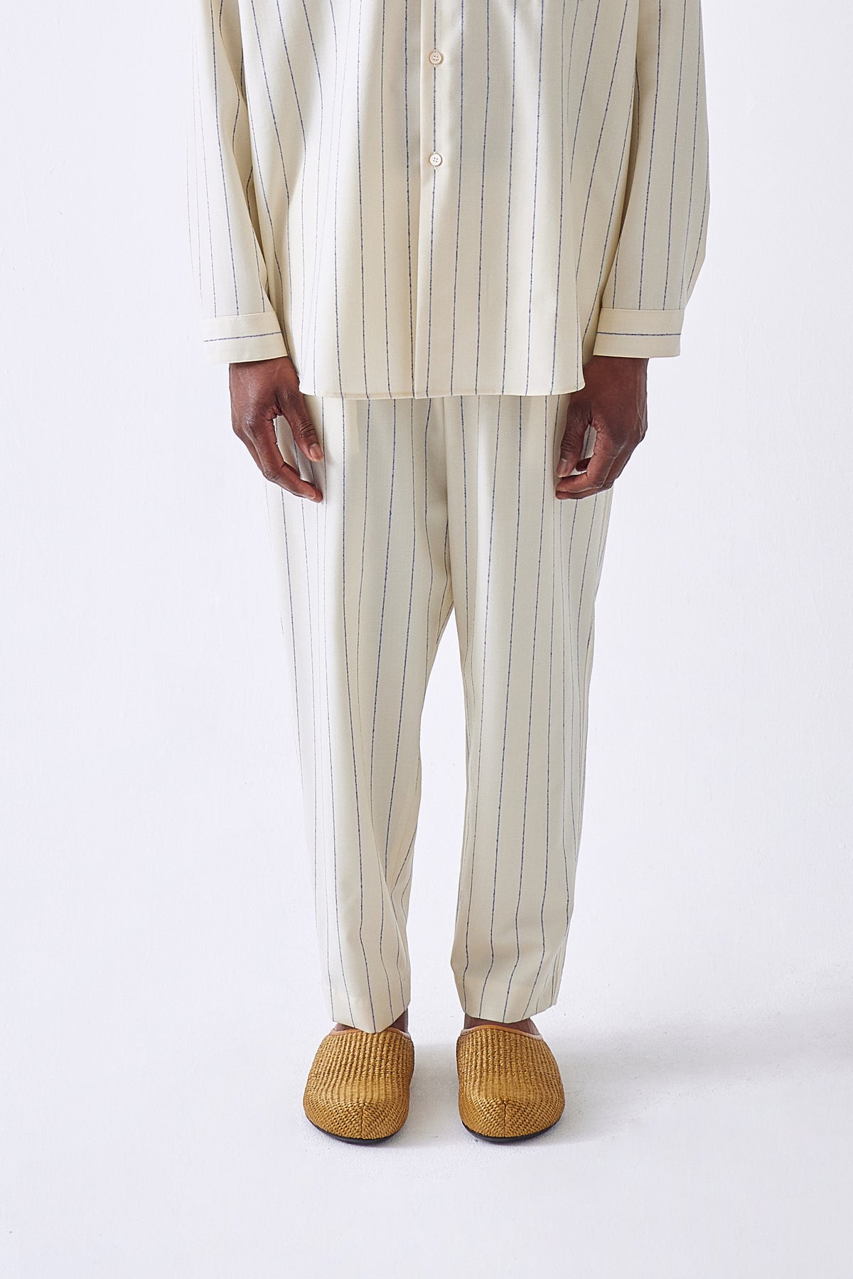 Pin Stripe Wool Fresco