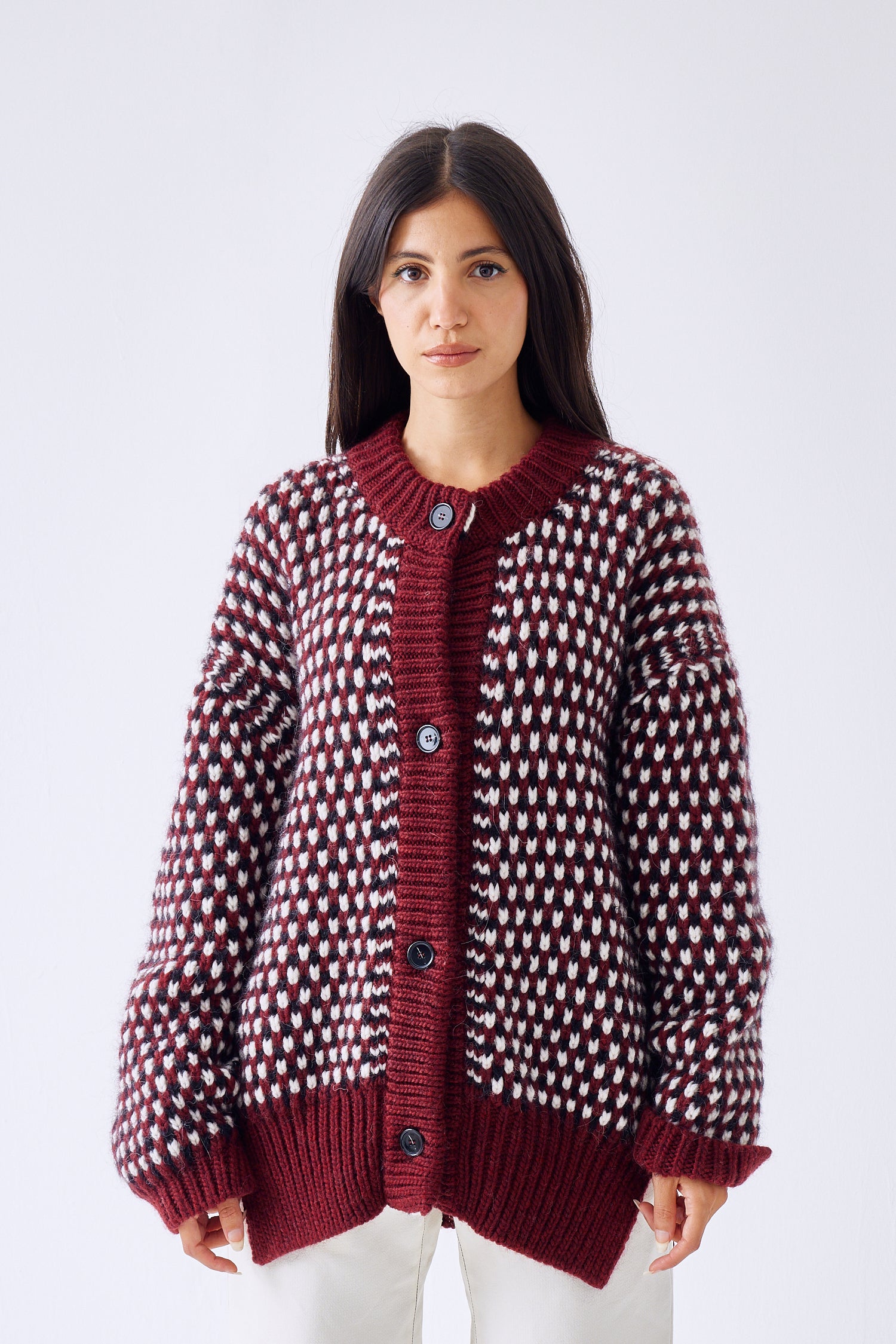 Big Buttons Knit Cardigan