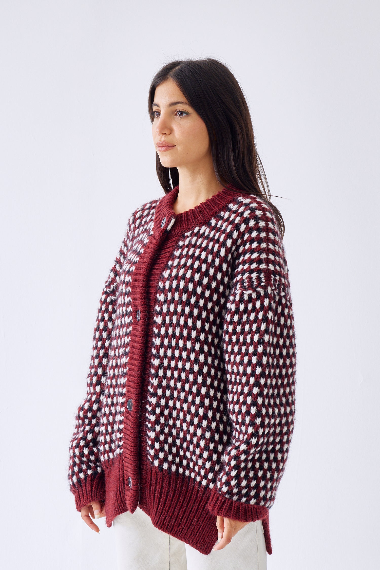 Big Buttons Knit Cardigan