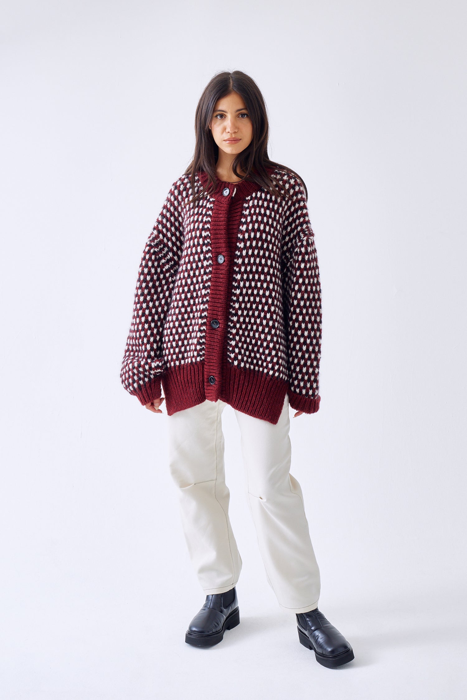 Big Buttons Knit Cardigan