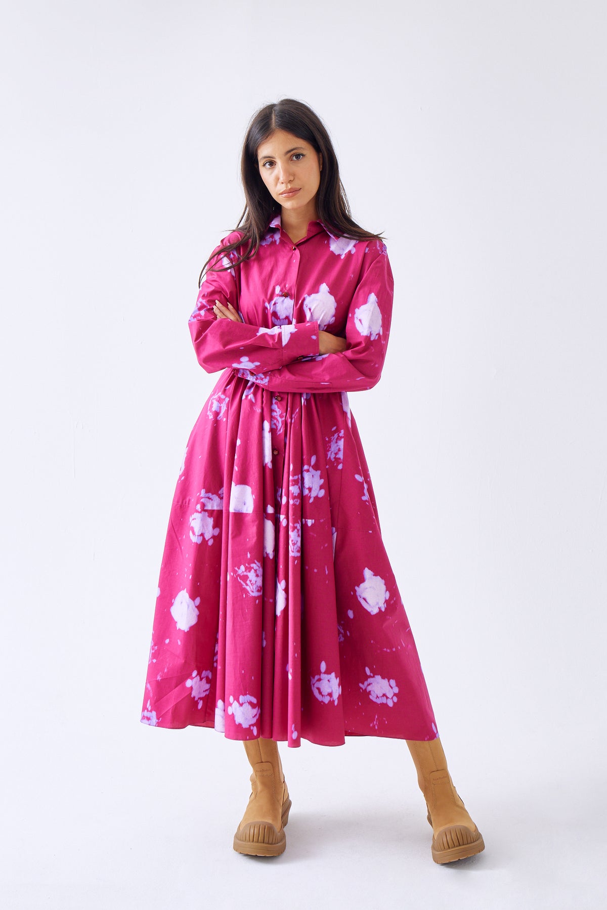 Tie Dye LS Dress